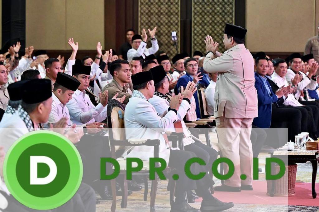 Prabowo Subianto dalam acara Munas PKS 2025