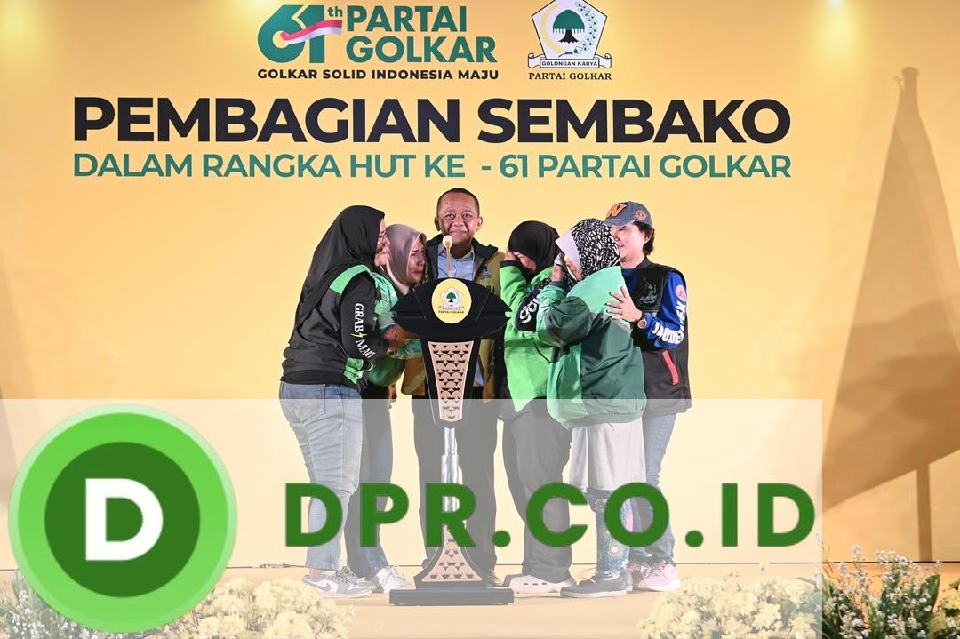 Bahlil Lahadalia di acara Partai Golkar di DPP Partai Golkar Slipi, Jakarta, Rabu (22/10/2025)