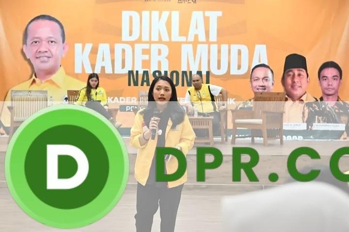 Puteri Komarudin dalam acara Diklat Kader Muda AMPG yang digelar di Jakarta dan Bogor, Jawa Barat sejak Jum'at-Minggu (03-05/10/2025).