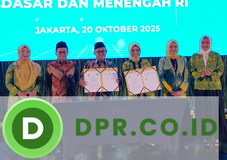 Penandatanganan MOU antara Pengajian Al Hidayah dan Kementerian Pendidikan Dasar dan Menengah, Senin (20/10/2025)