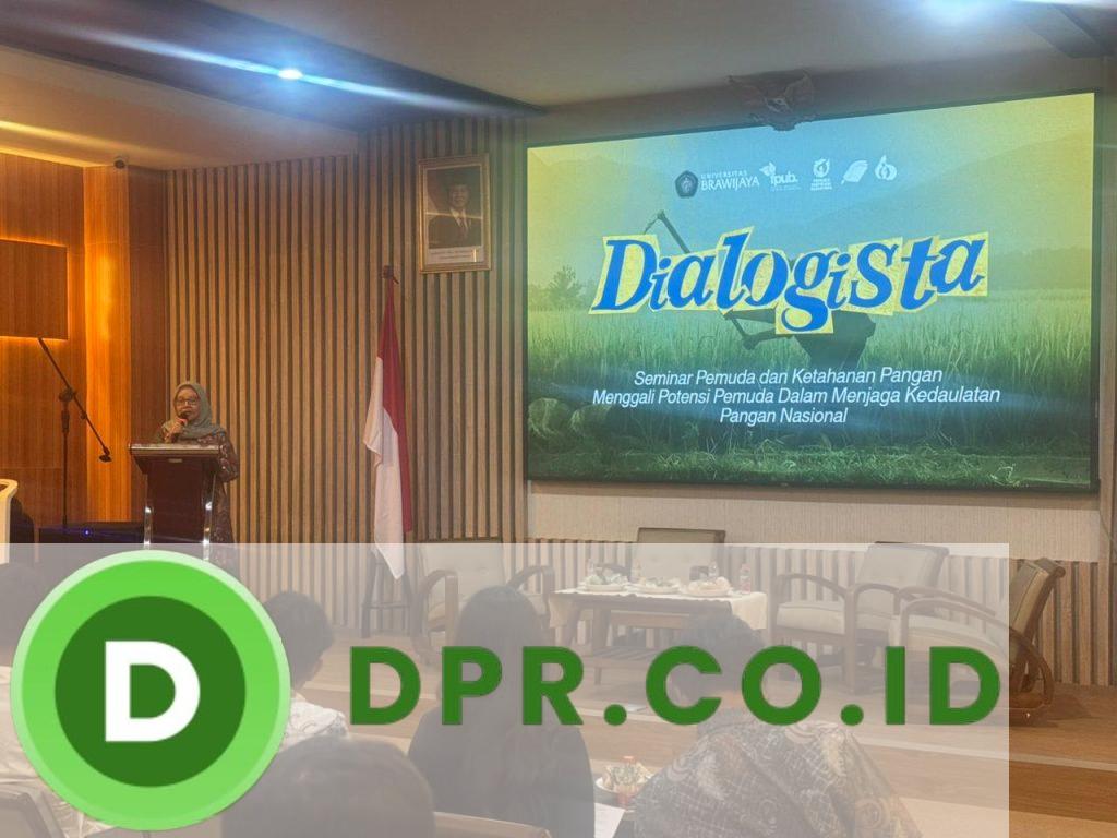 Kegiatan Dialogista bertema “Pemuda dan Ketahanan Pangan: Menggali Potensi Pemuda dalam Menjaga Kedaulatan Pangan Nasional” yang digelar Badan Eksekutif Mahasiswa Fakultas Pertanian Universitas Brawijaya (BEM FP UB) bekerja sama dengan Pemuda Inspirasi Nusantara (PIN), Jumat (7/11), di Aula Gedung Sentral FP UB, Malang.